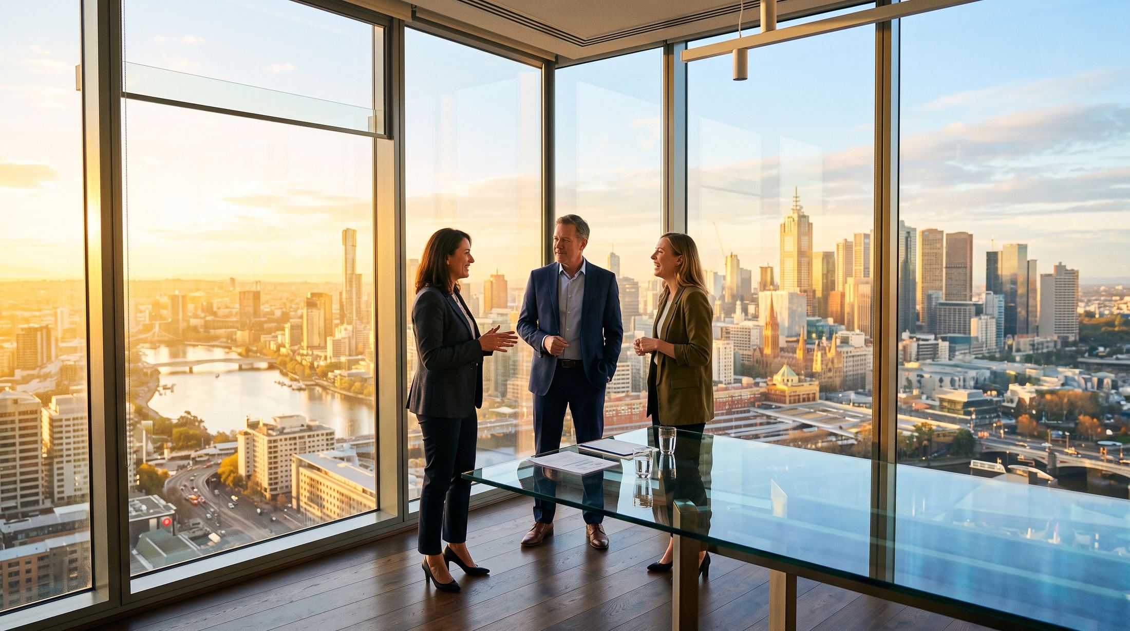 Boardroom at sunrise